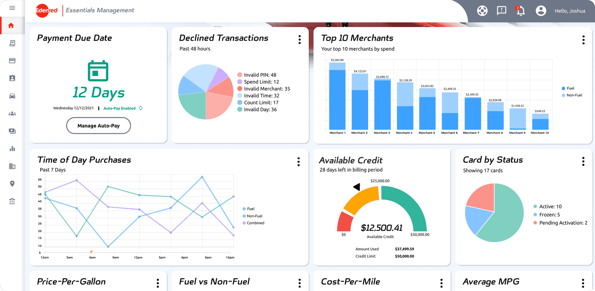 Fleet Card — problem overview