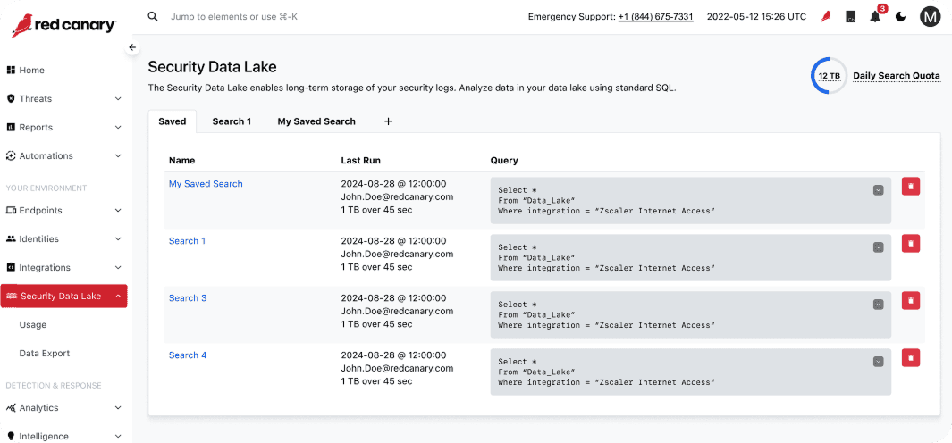 Security Data Lake — Red Canary